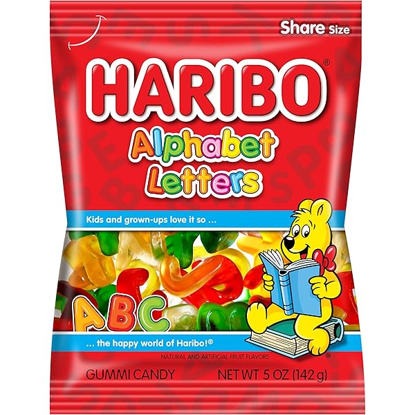 Haribo Alphabet letters