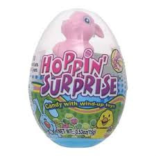 Hoppin surprise candy with wind up toys