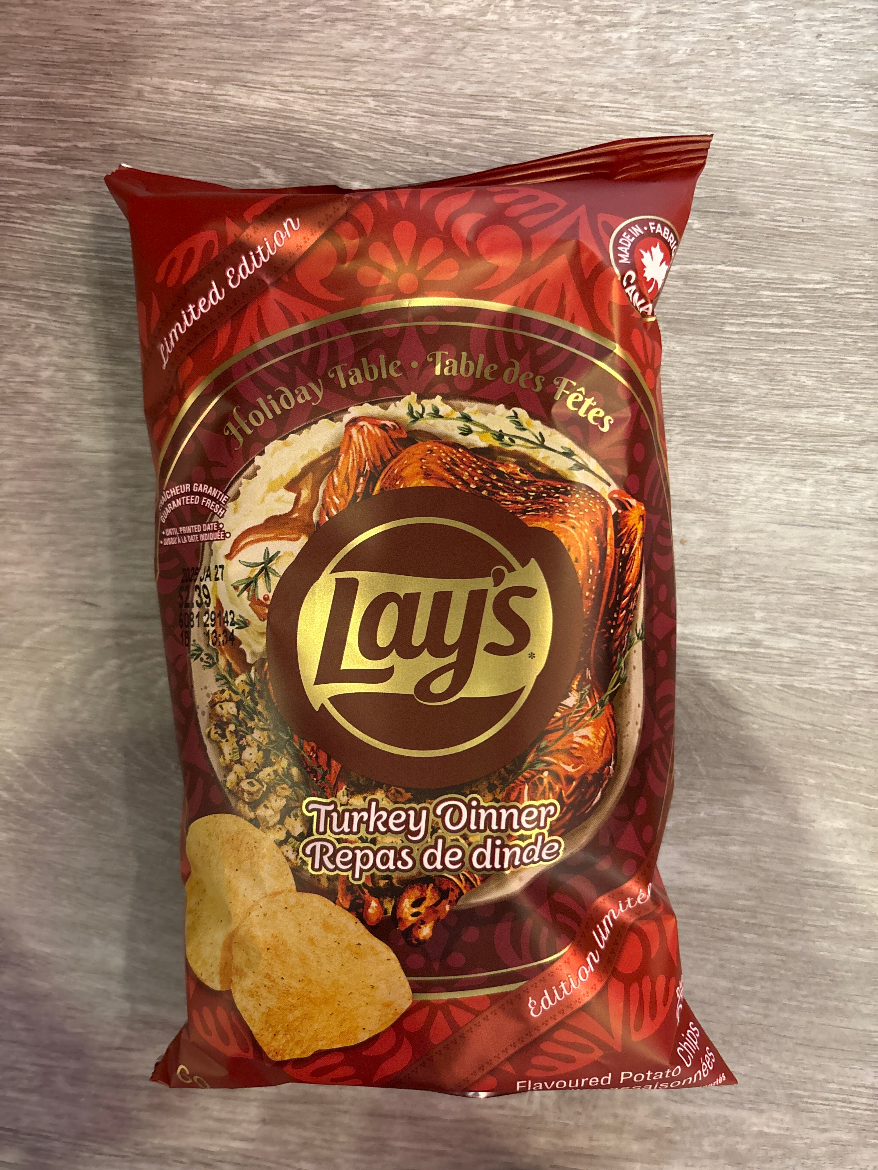 Lays Turkey Dinner