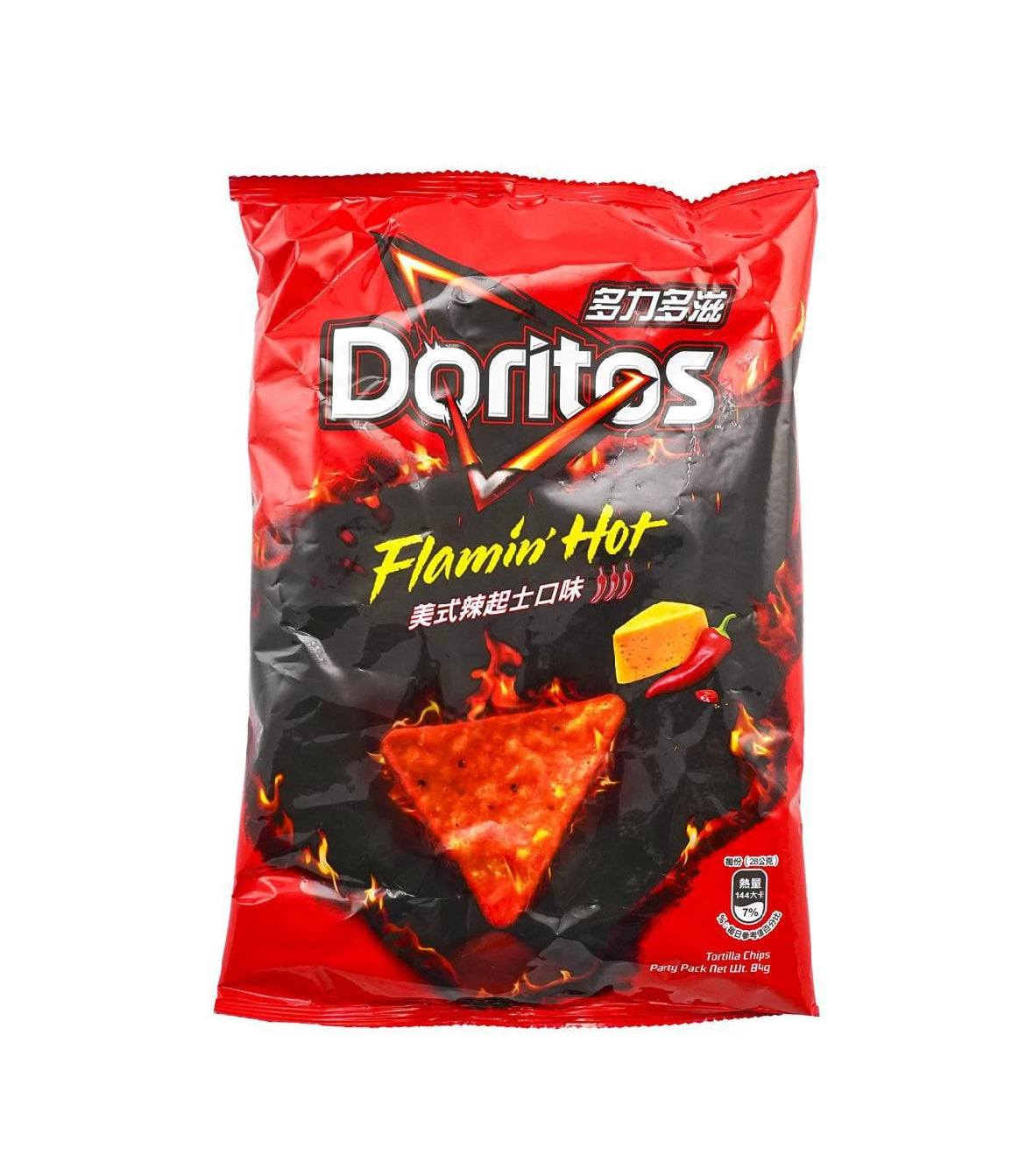 Taiwanese version of Corn Chips American
Spicy Cheese Flavor 2.96 oz