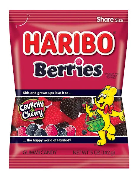 Haribo berries  crunchy and chewy