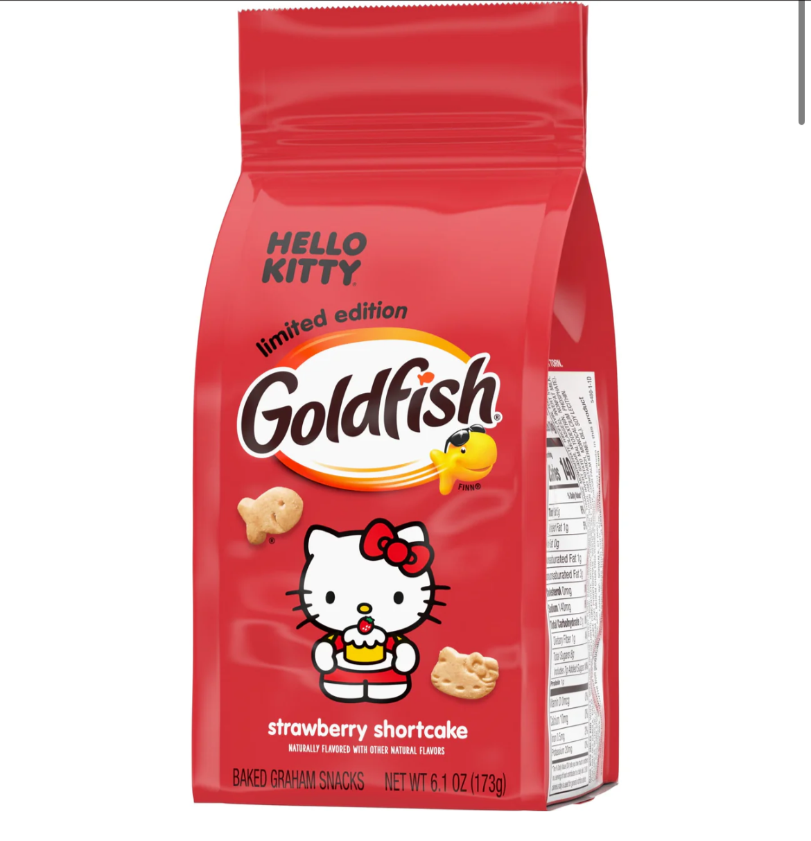 Hello Kitty Goldfish - Strawberry Shortcake Flavor