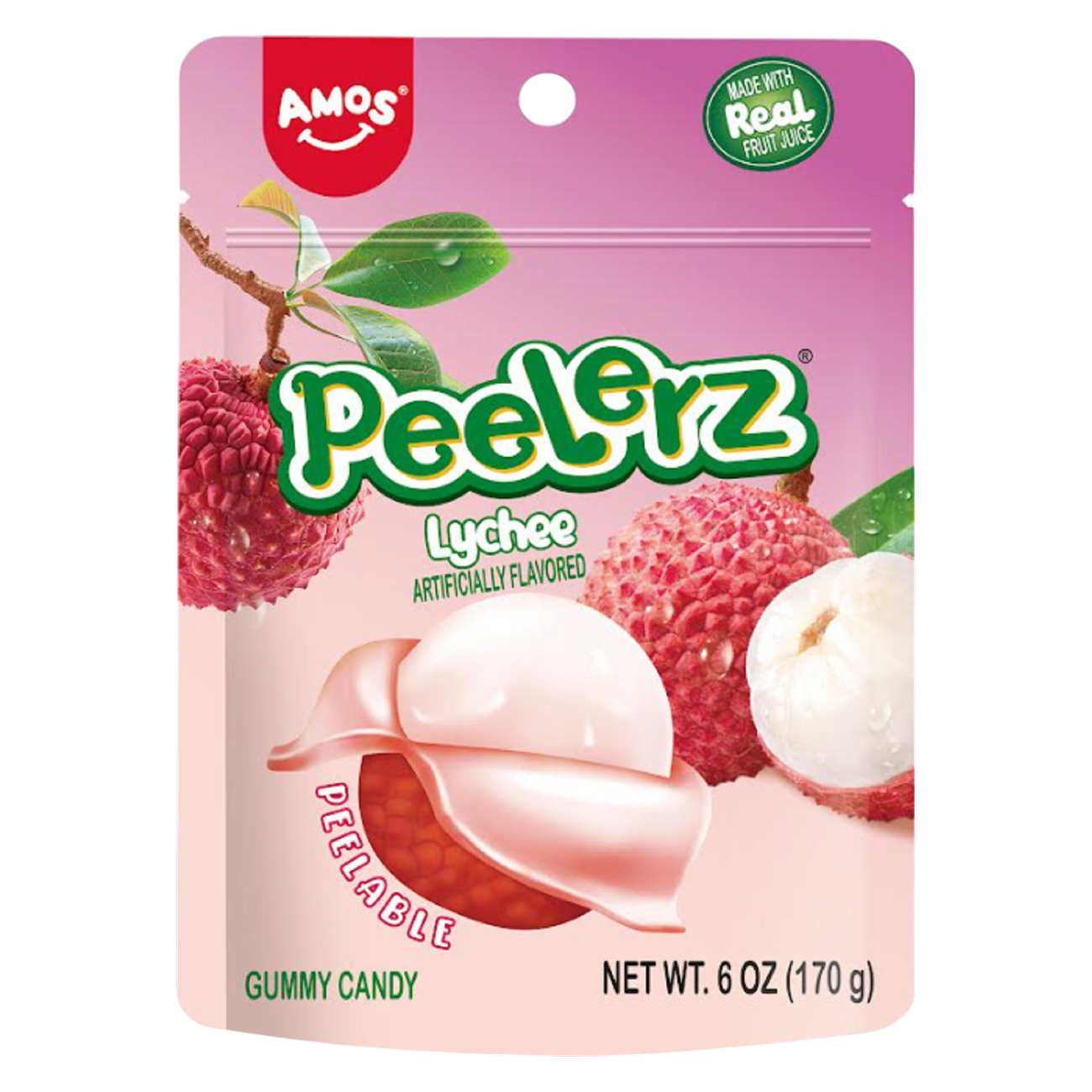 Amos Peelerz Gummy Lychee -170g