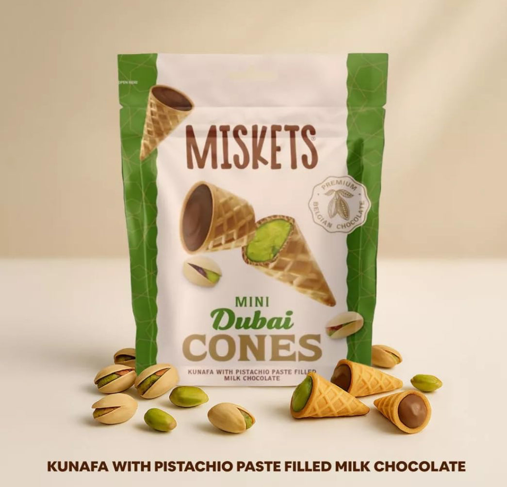 Dubai Pistachio Chocolate Cones