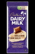 Cad bury Dairy Milk Smooth Vanilla Creme Chocolate Bar, Milk Chocolate With Vanilla Creme, 95 g/3.3 oz