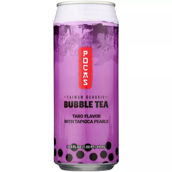Pocas Bubble Tea Taro with Tapioca Pearls Flavor