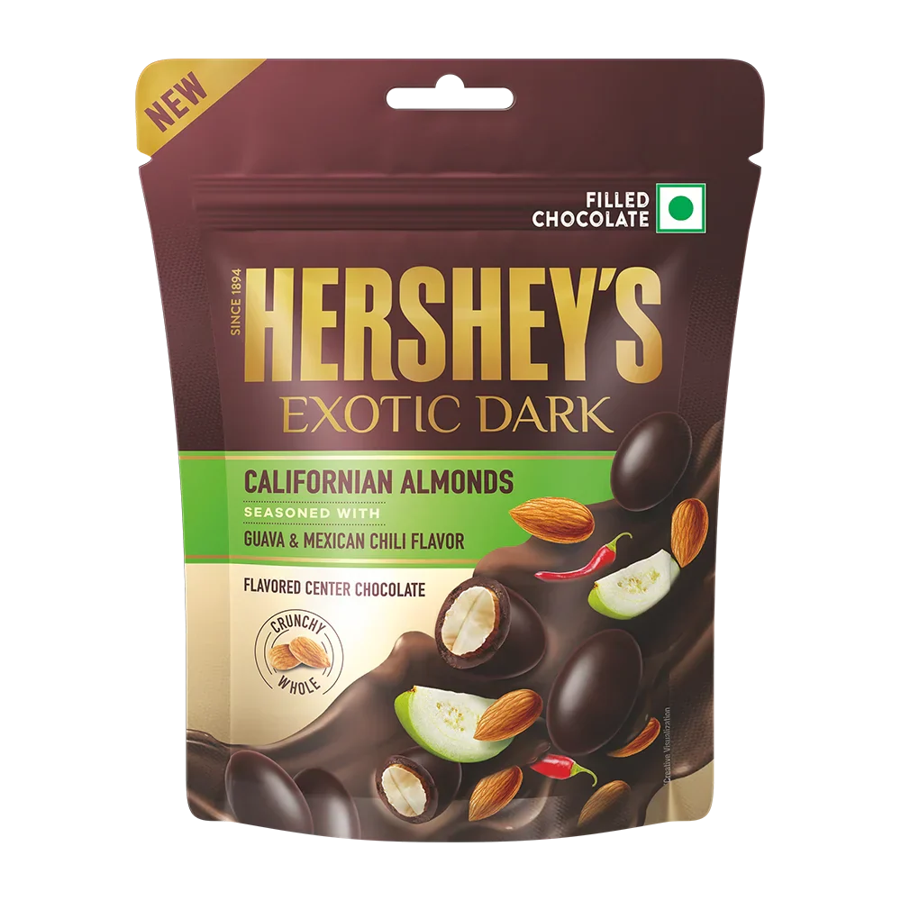 HERSHEY'S EXOTIC DARK Californian Almonds Seasoned with Guava & Mexican Chili Flavor