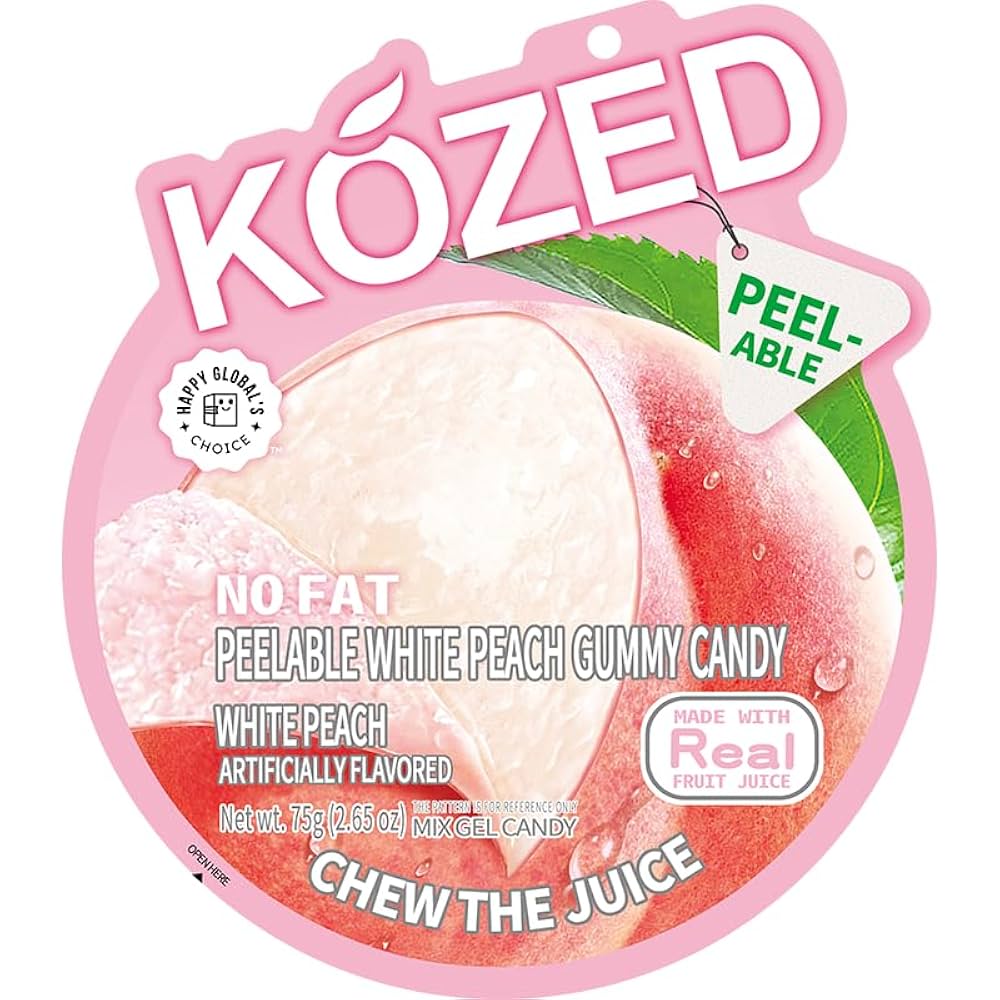Kozed white peach gummy