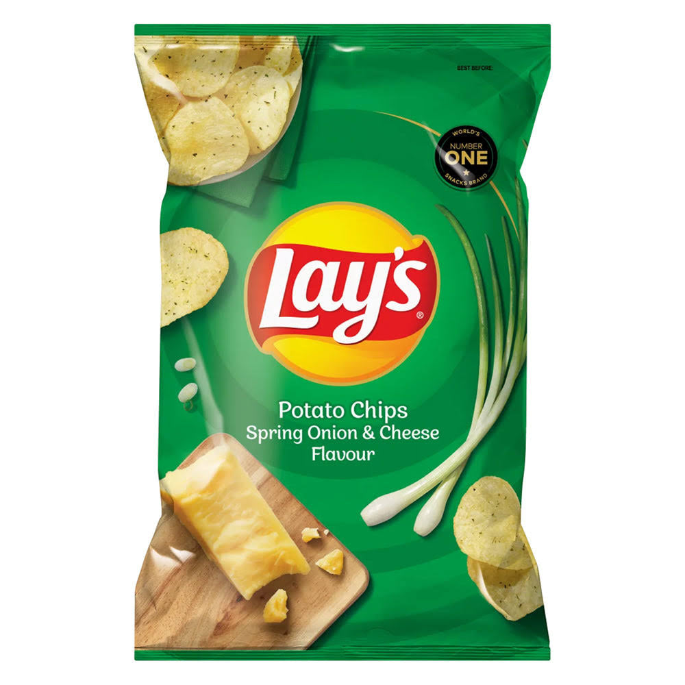 Lays spring onion and cheese flavor