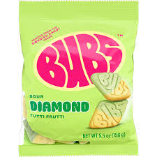 BUBS SOUR DIAMOND TUTTI FRUTTI 5.5OZ 8CT