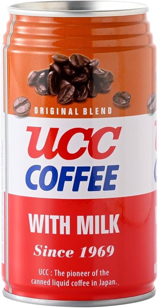 UCC Original Blend Coffee With Milk, Ready To Drink Coffee, Imported from Japan, 11.3 oz