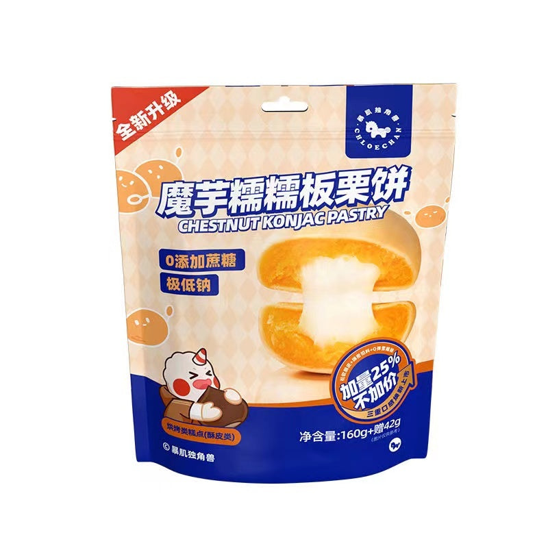 Konjac Glutinous Chestnut Cake Low Sugar Sandwich Pastry 202g