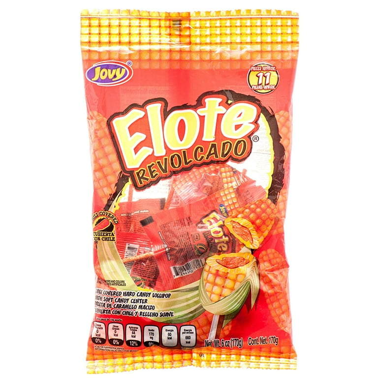 Jovy Revolcado Elote Corn Flavor Mexican Lollipop (1 x 6 oz. Bag)