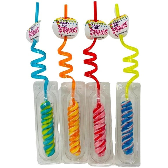Wizzy pop straws 50g (cherry, blueberry, orange, tropical, cotton candy)