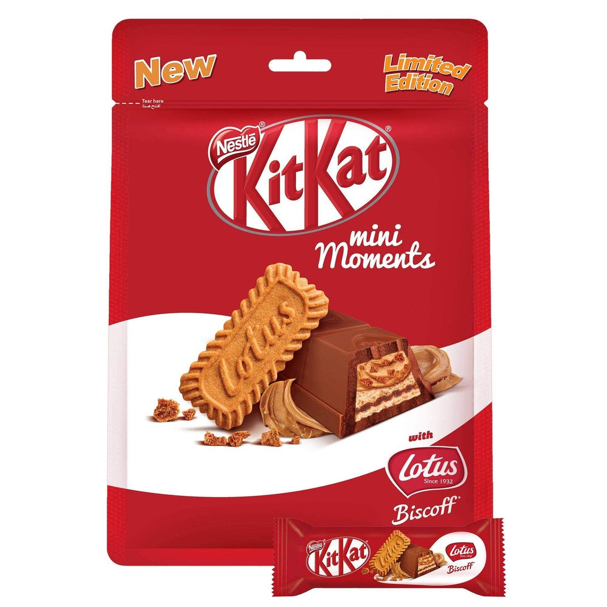 Kit Kat mini moments with lotus biscoff 116.2g dubai