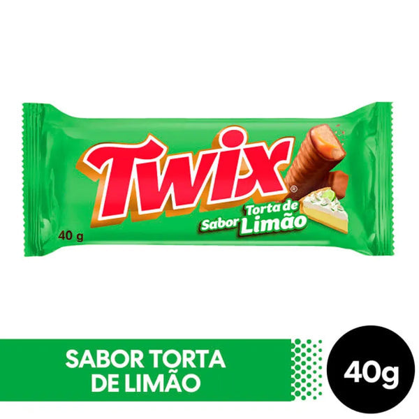 Twix Torta de Sabor Limão, a key lime pie flavored Twix bar from Brazil