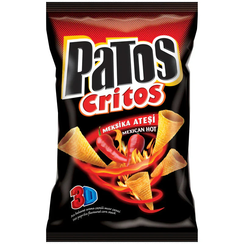 Patos Critos 3D Hot Spice flavored corn chips-Turkey