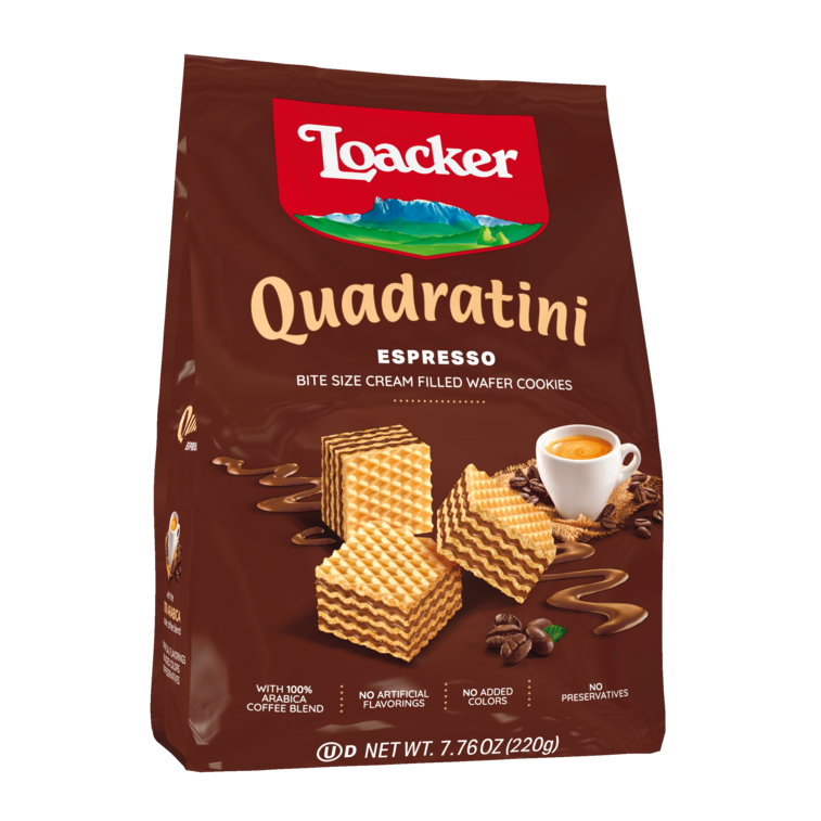 Loacker Wafer Quadratini Espresso