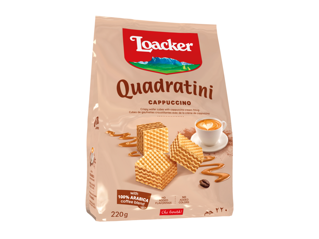 Loacker Quadratini Cappuccino cookies