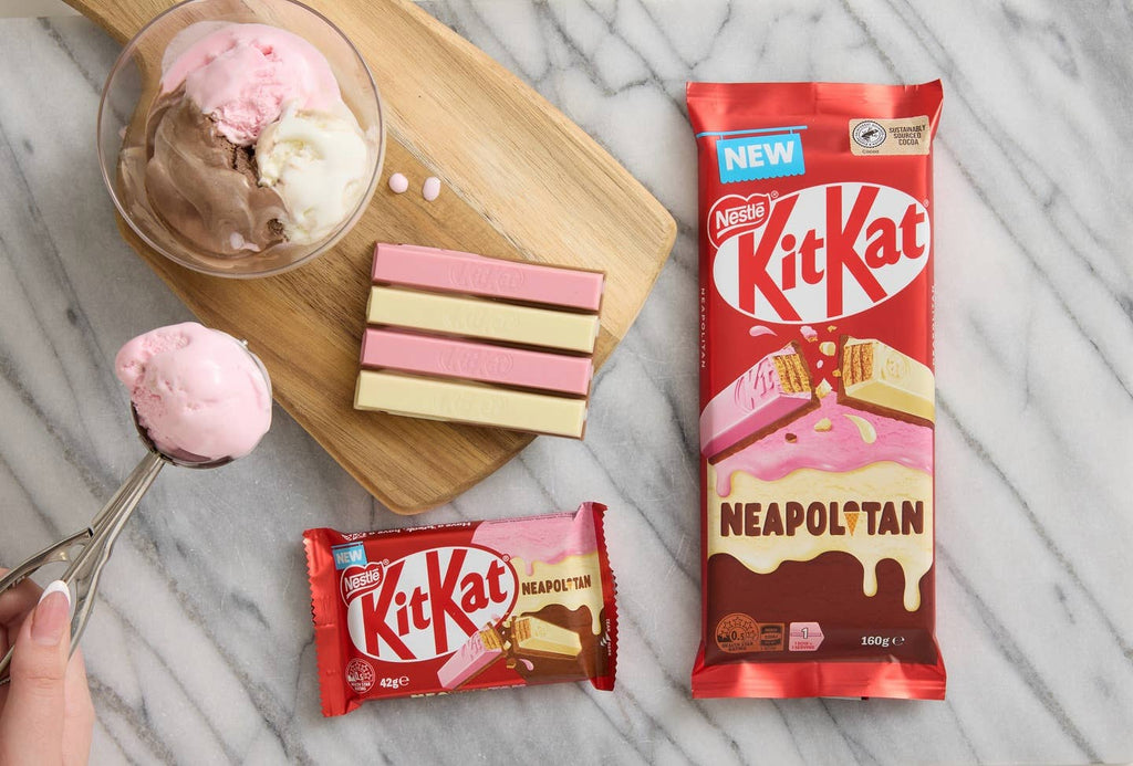 Australian  Nestle Kit Kat Neapolitan Bar 1.48 oz (42g)