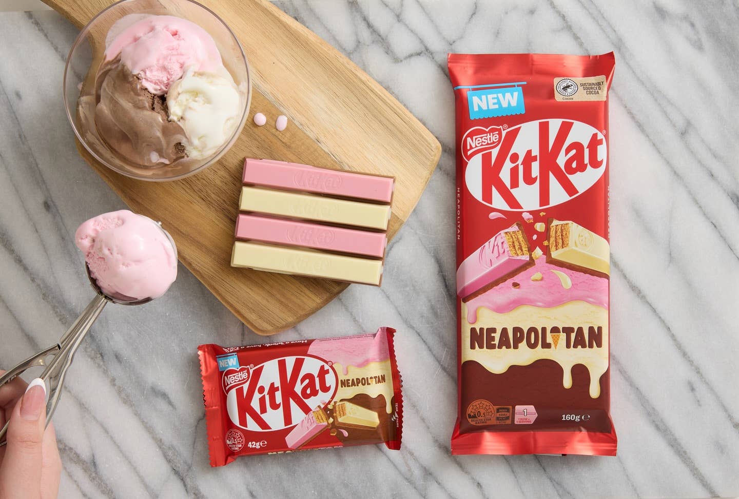 Australian  Nestle Kit Kat Neapolitan Bar 1.48 oz (42g)