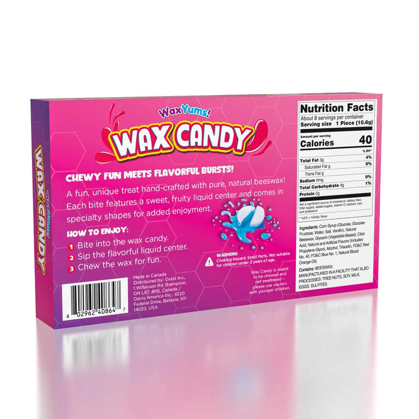 Waxyums! – Tiktok Viral Wax Candy with Fruity Center 3 oz