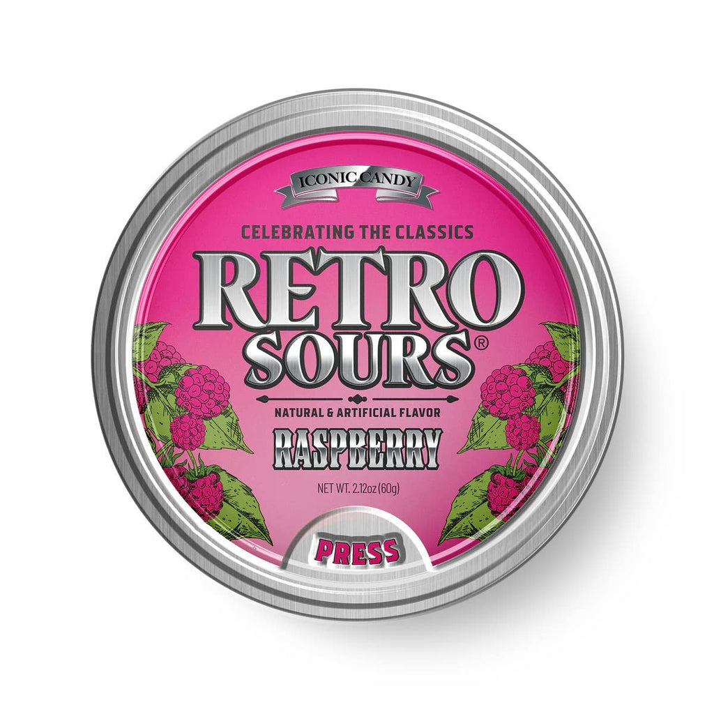 Retro Sours Raspberry, 2.12oz Tin, 8ct