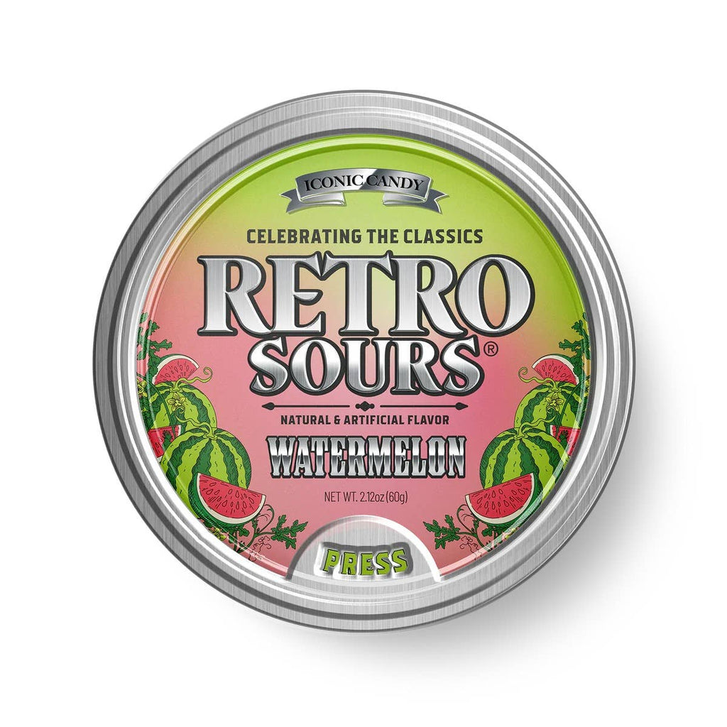 Retro Sours Watermelon, 2.12oz Tin, 8ct