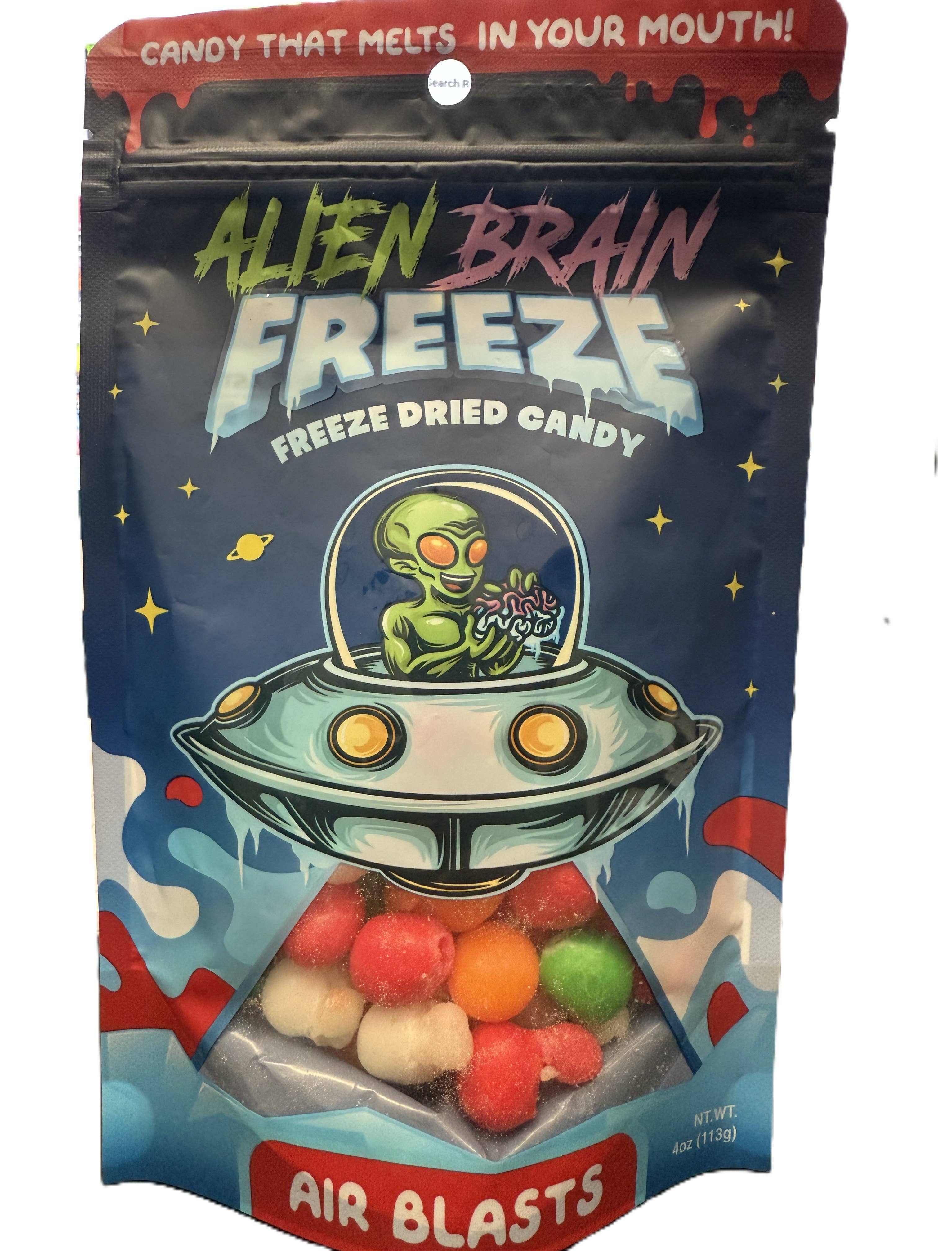 Alien Brain Freeze Dried Candy Air Blasts 113g