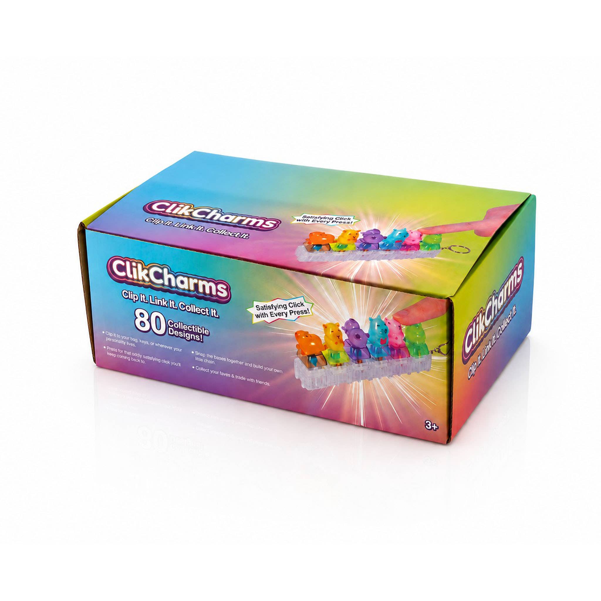 ClikCharms Fidget Keyboard Clicker Keychain 80 Designs Case