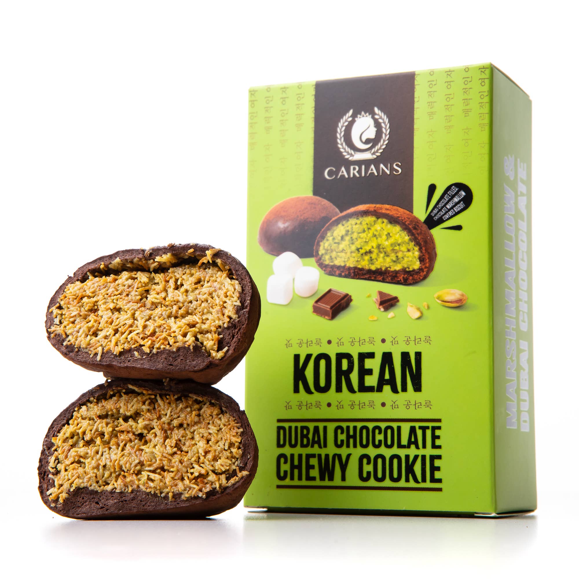 TikTok Viral Korean Chewy Dubai Chocolate Cookie 2.54.Oz