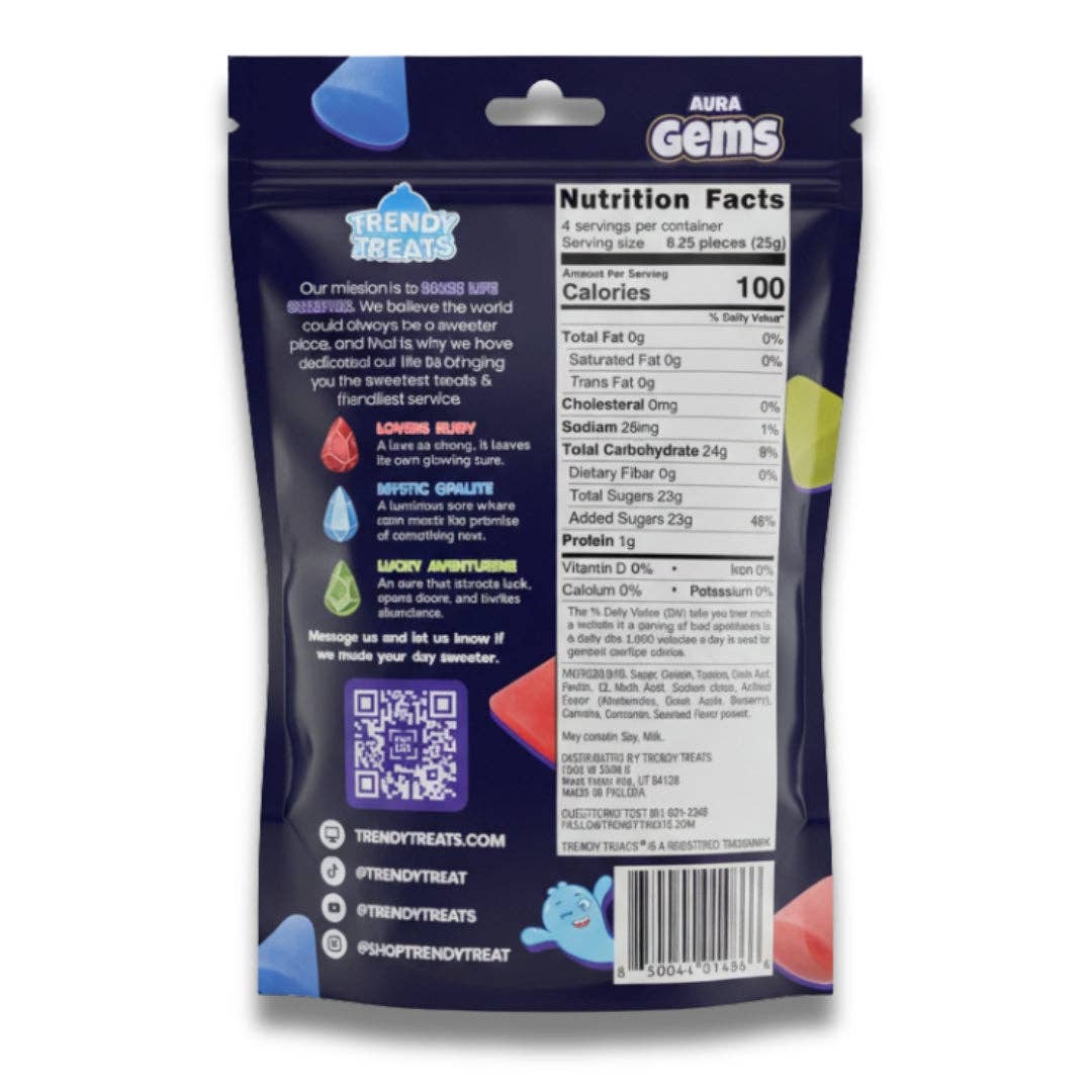 Aura Gems Crunchy Shell Gooey Inside Crystal Candy
