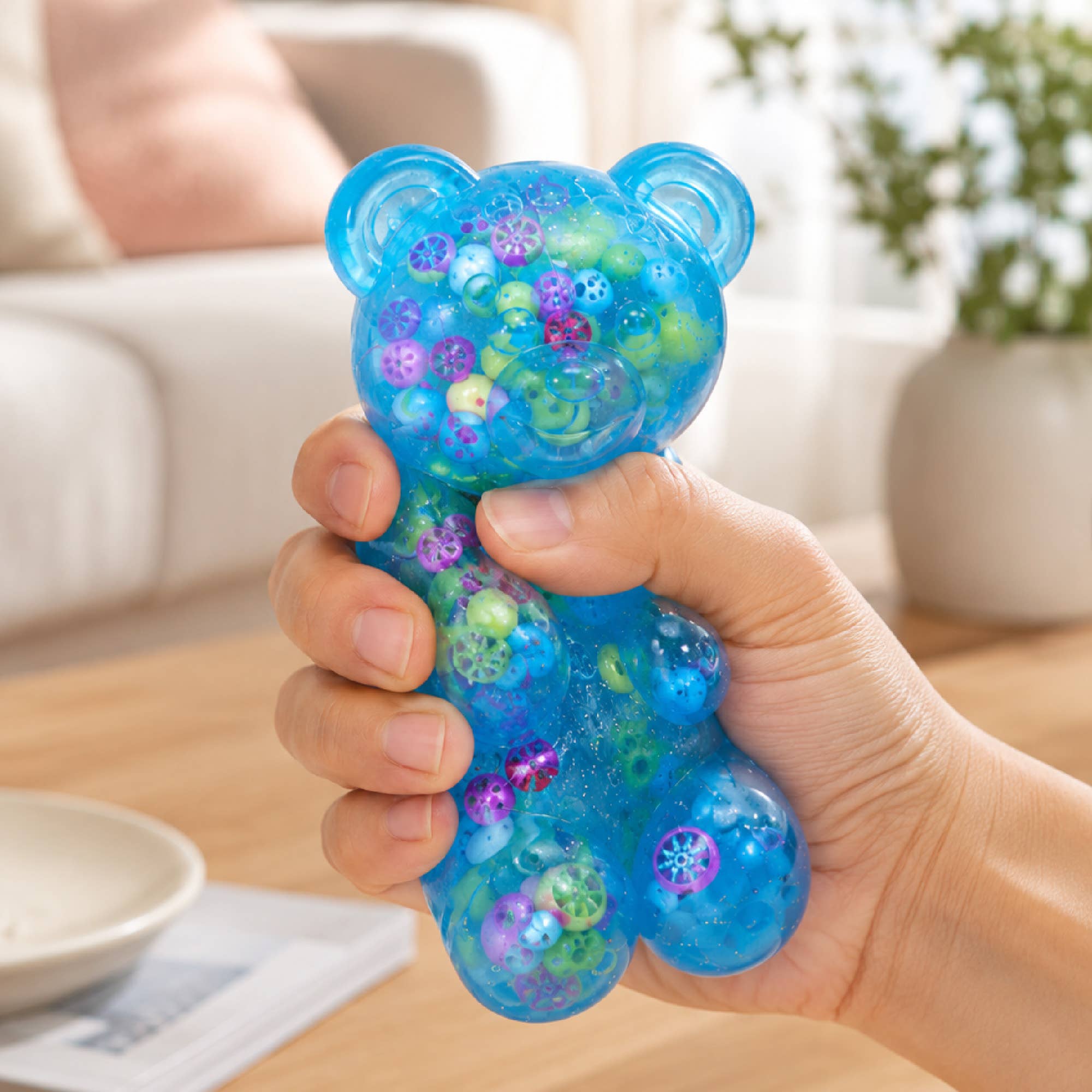 Gummy Bear Squishy – Fruit Slice Sensory Squeeze Toy