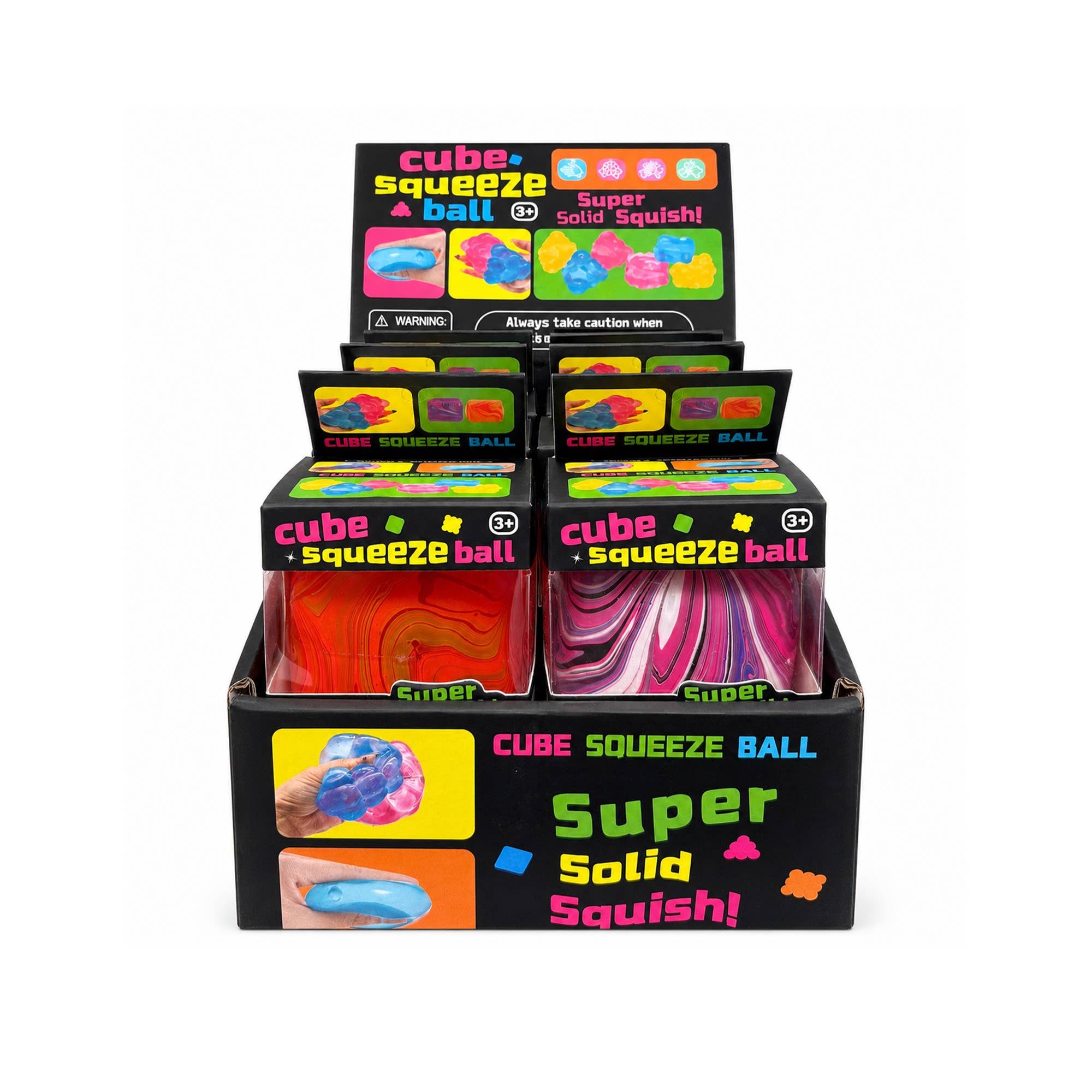 Swirl Cube Squishy Display - Stress Relief, Sensory, Toy