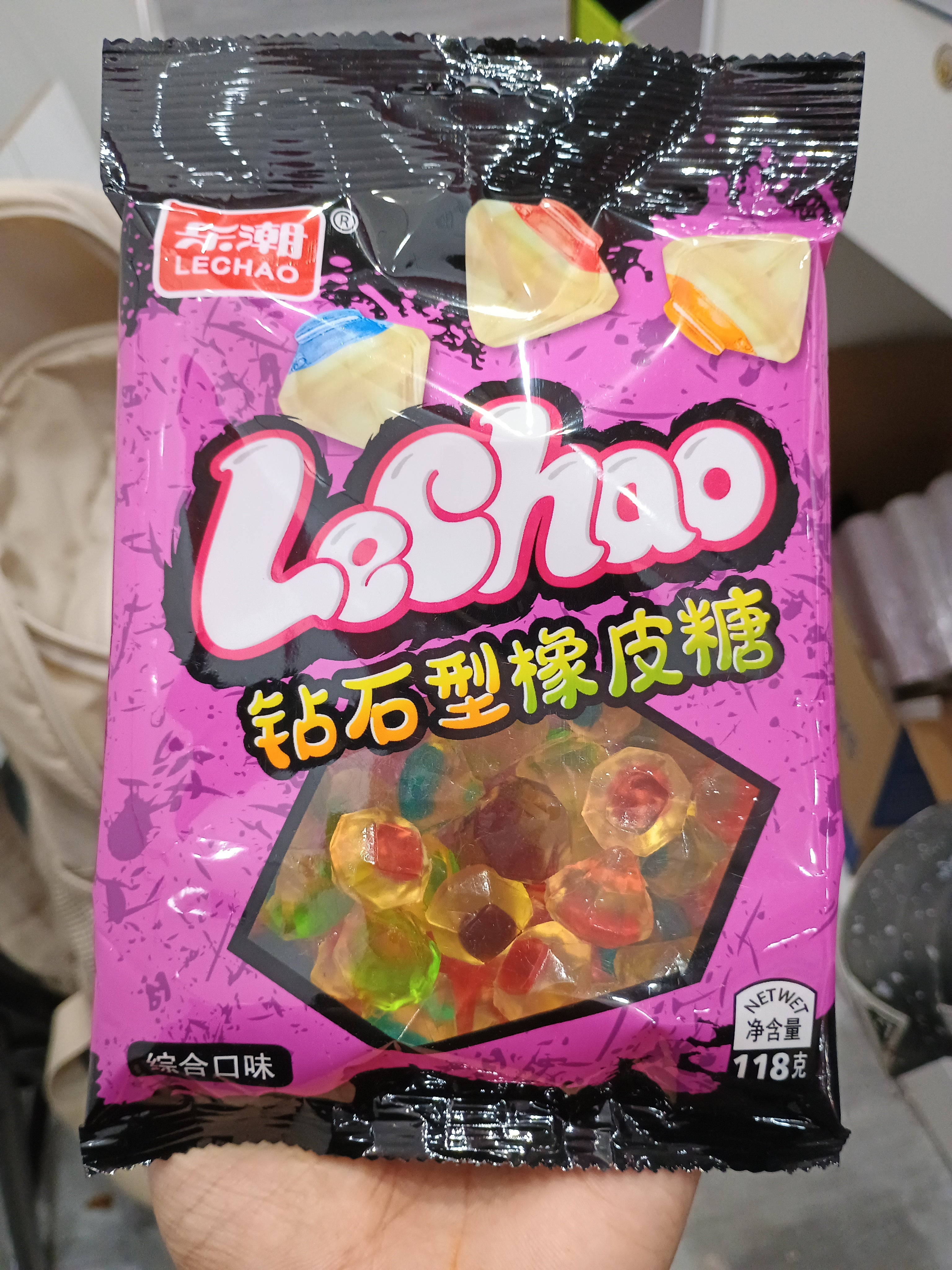 Lechao diamond shaped gummy candy