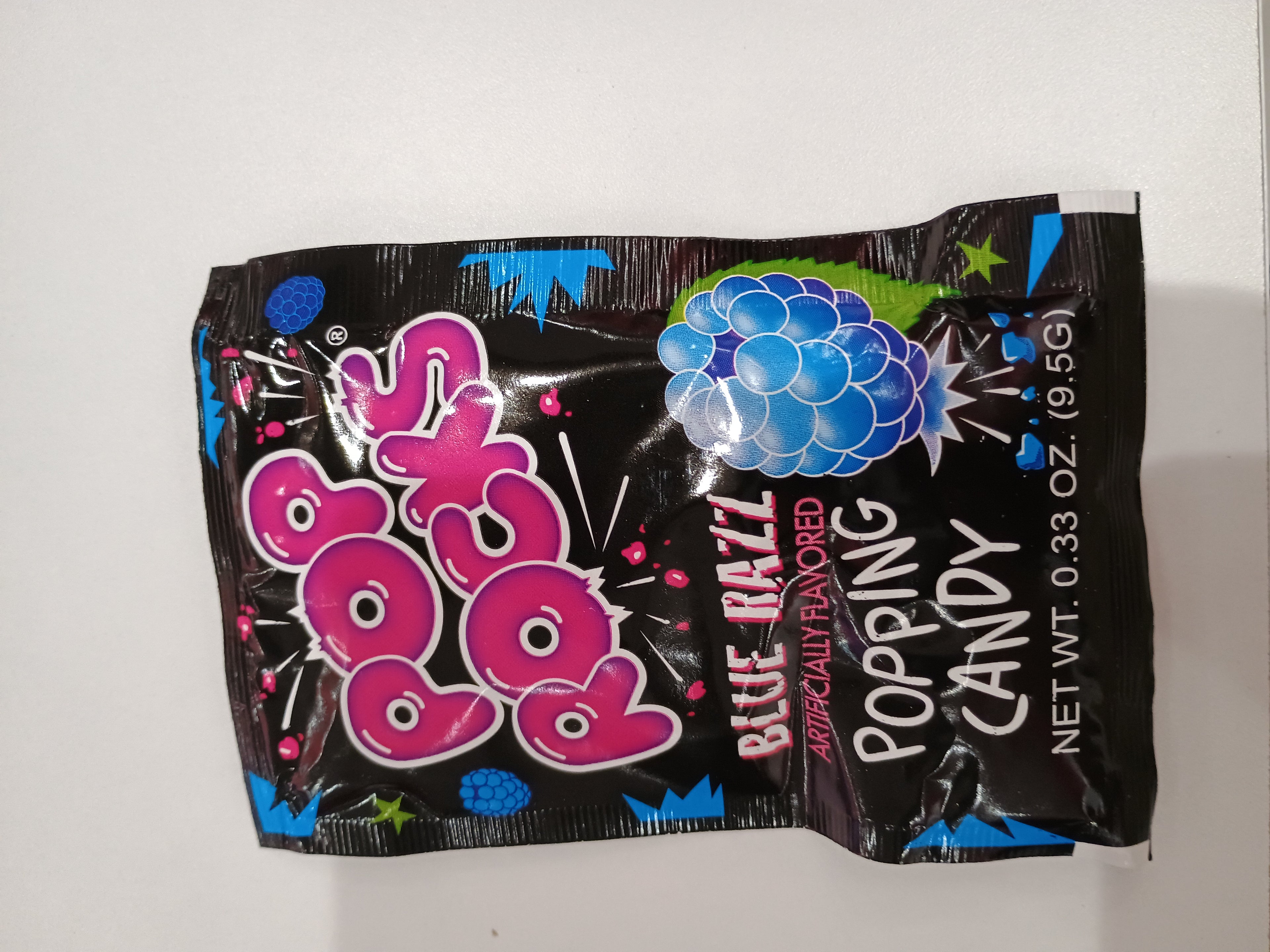Pop rocks blue razz popping candy