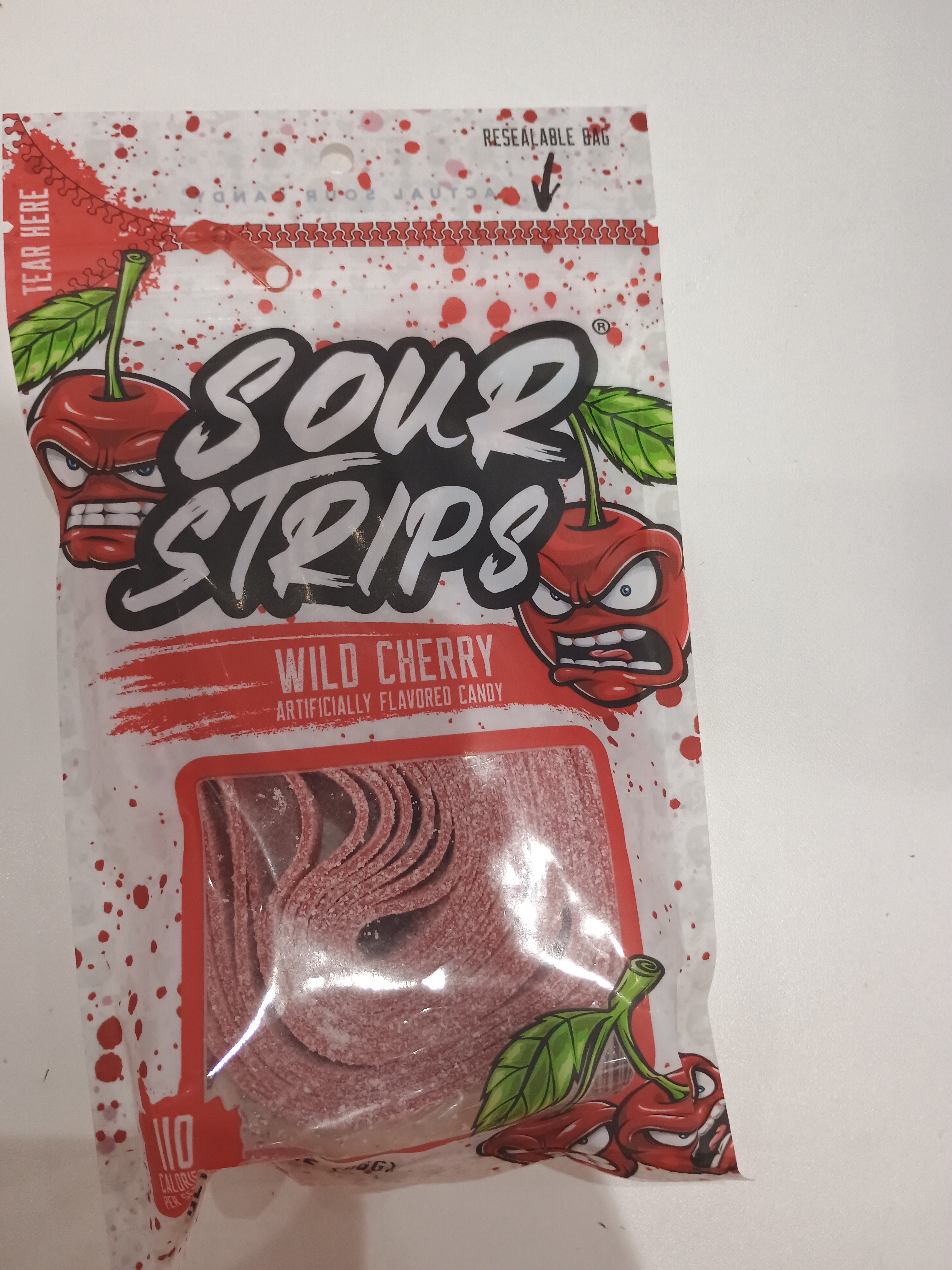 Sour strips Candy wild cherry