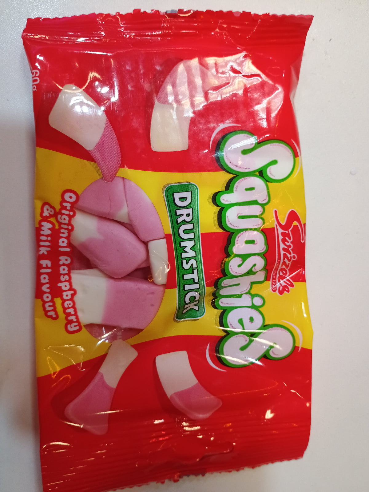 Small Swizzles Squashies Original Raspberry and Milk flavor