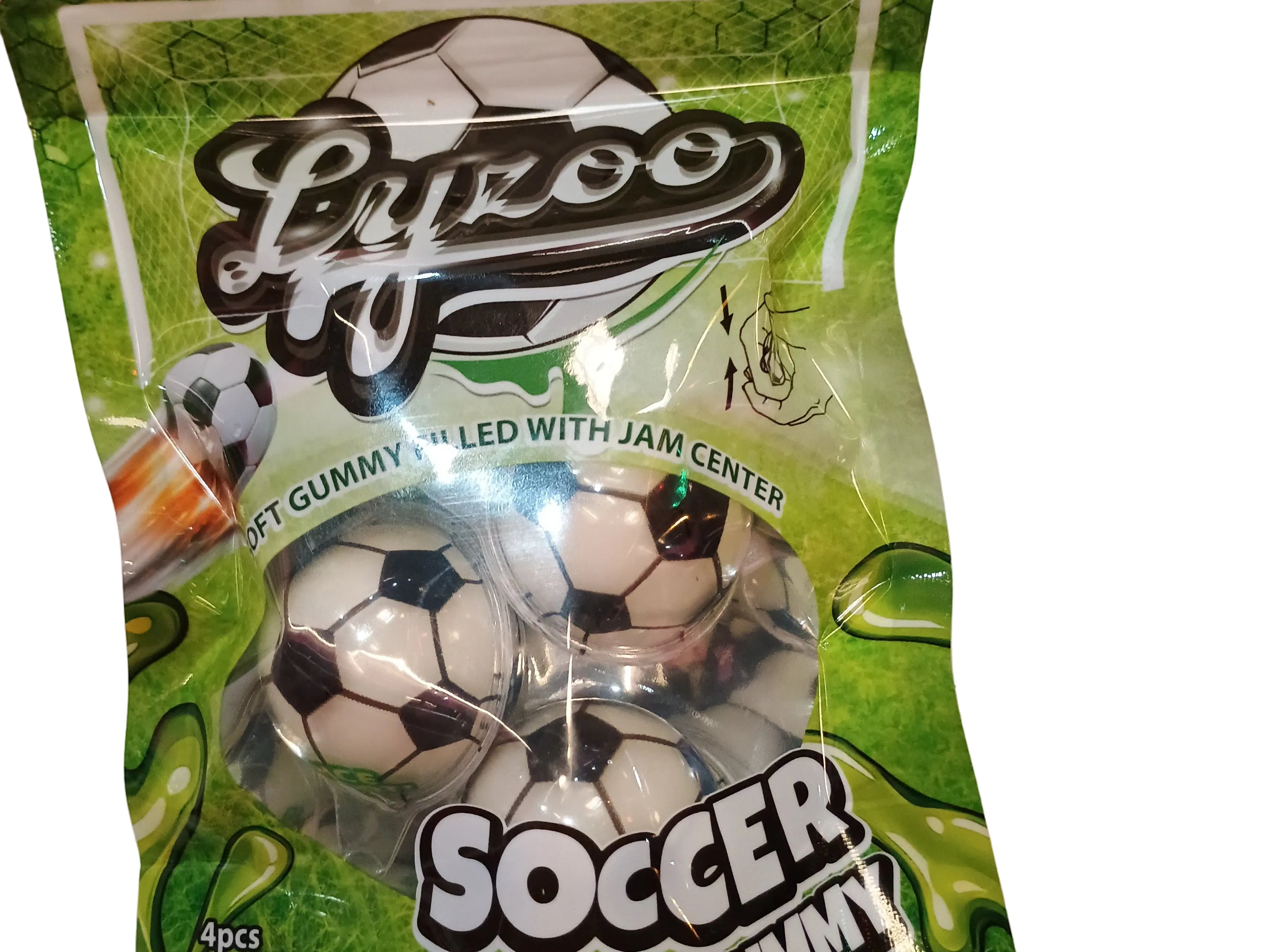 Soccer burst gummy
