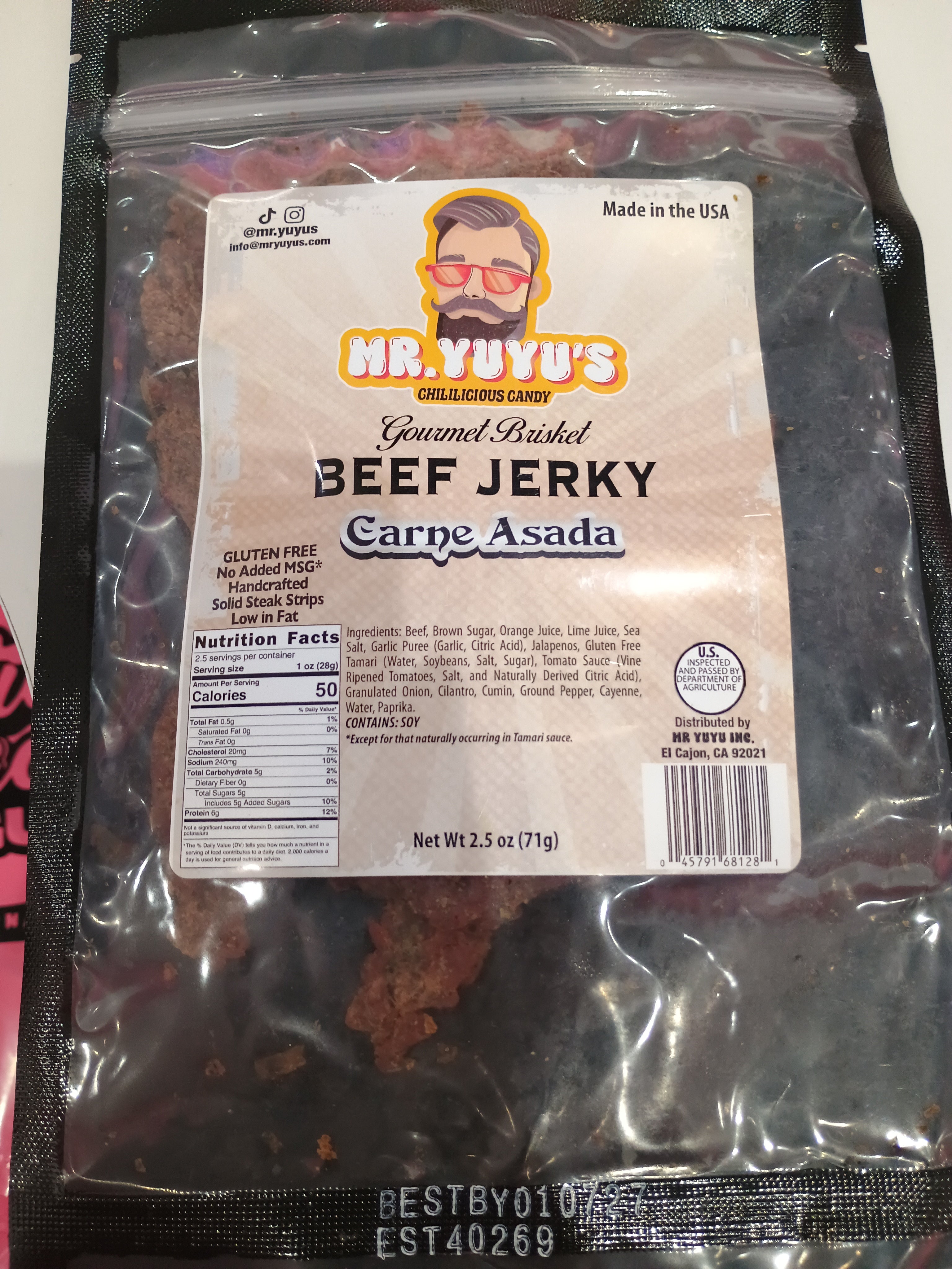 Mr yuyu's beef jerky