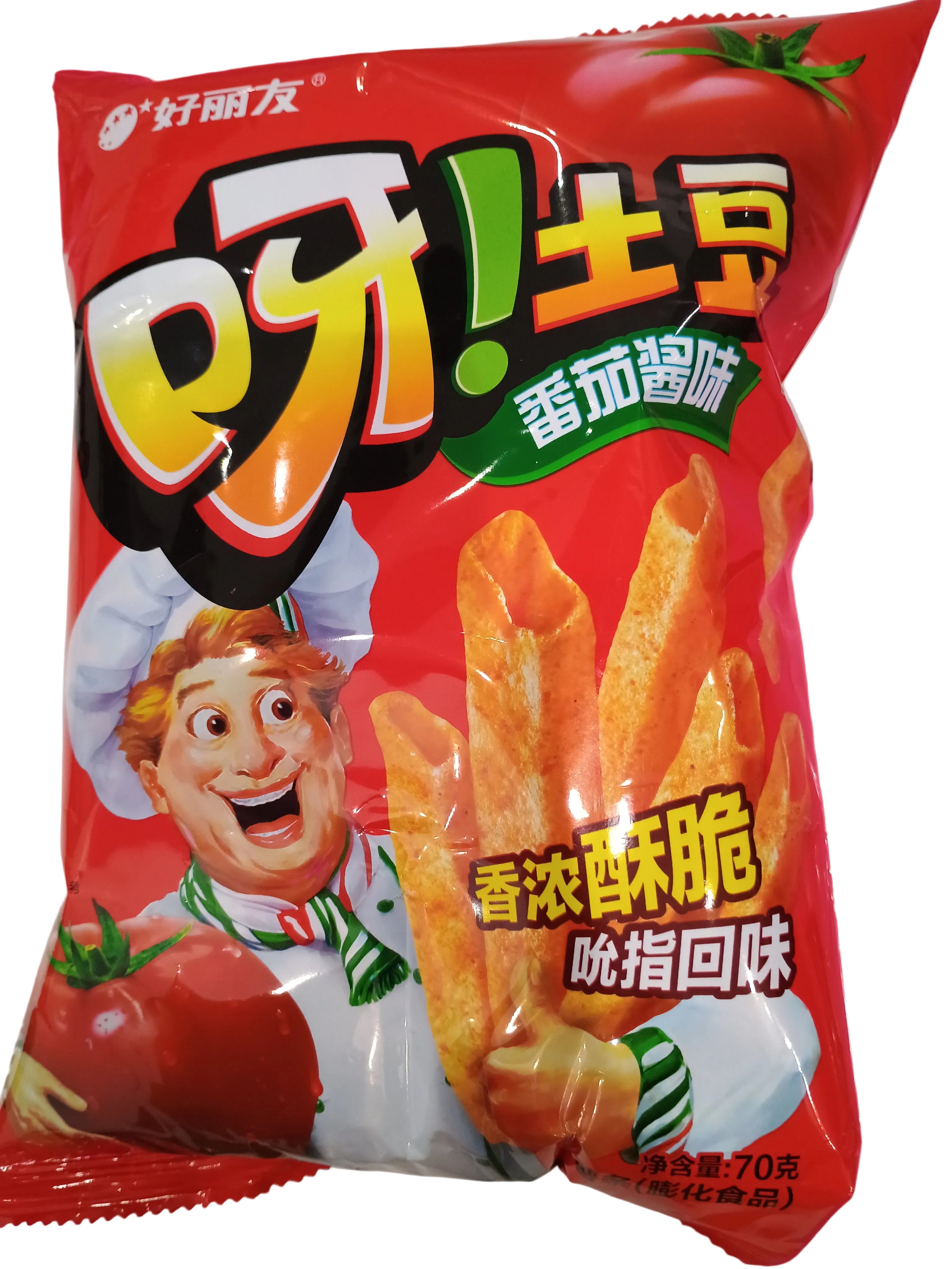 Potato chip tomato ketchup flavor- China