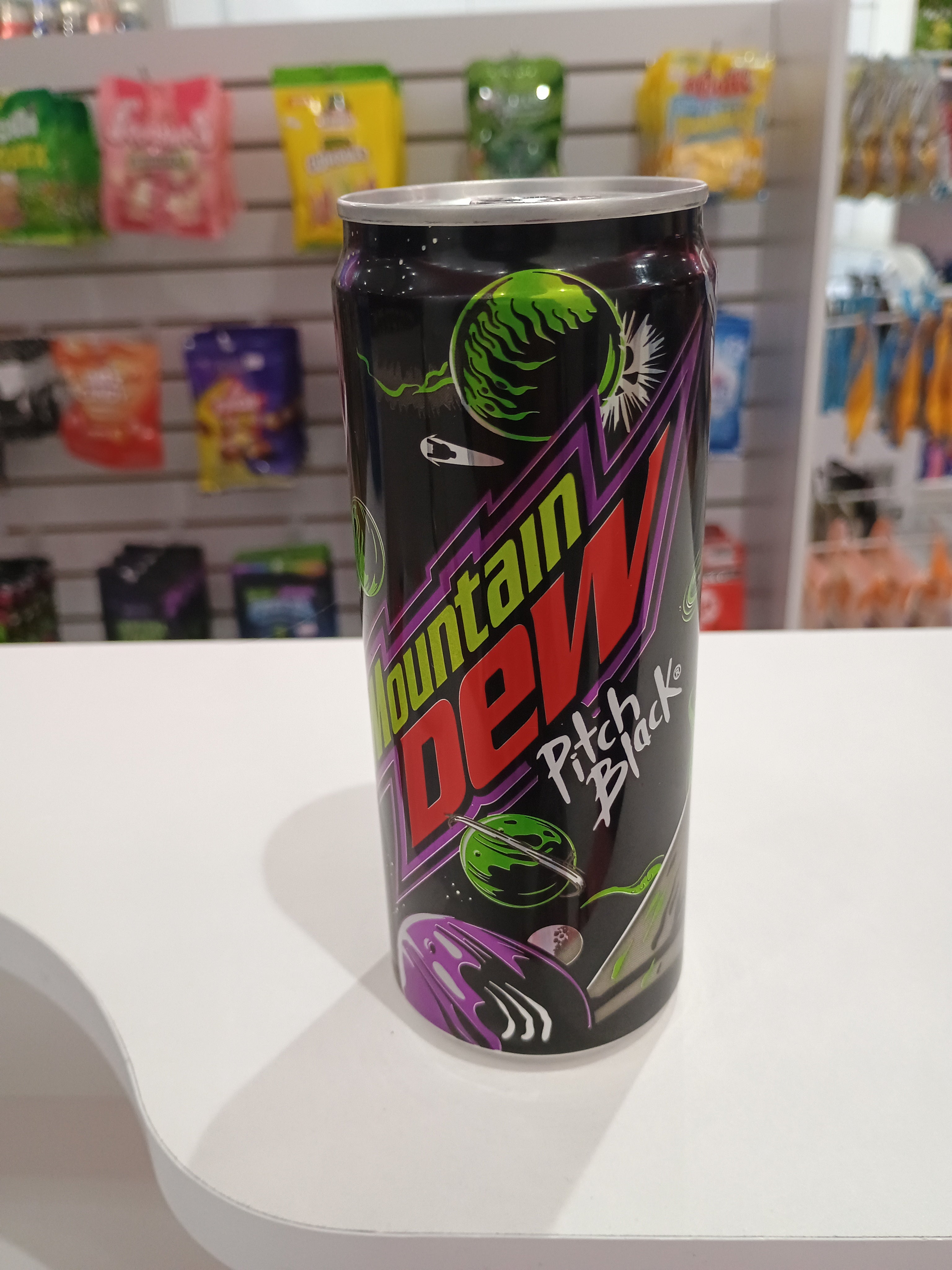 Mountain Dew Pitch Black can