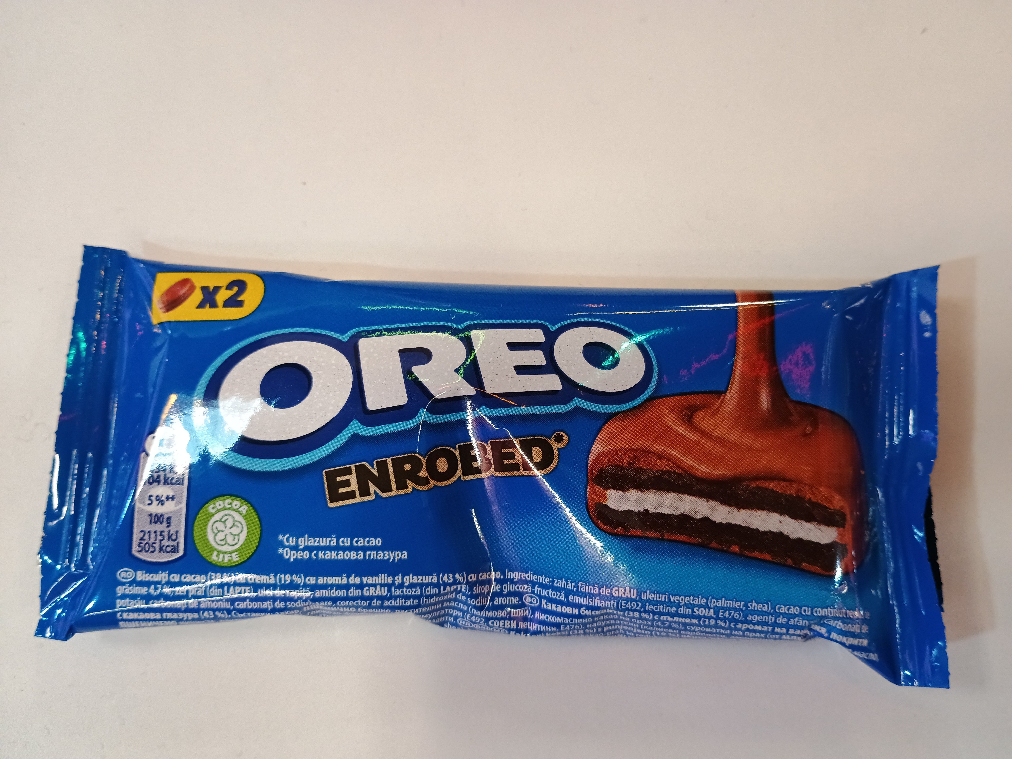 oreo Enrobed white chocolate