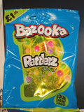Bazooka Rattlerz Sour Chewy Candies