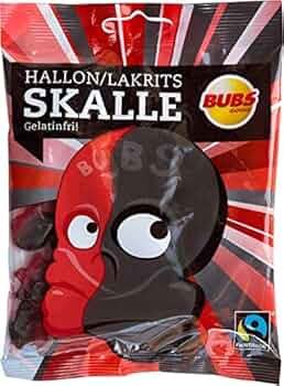 Bubs Raspberry & Licorice Foam Skull 90g