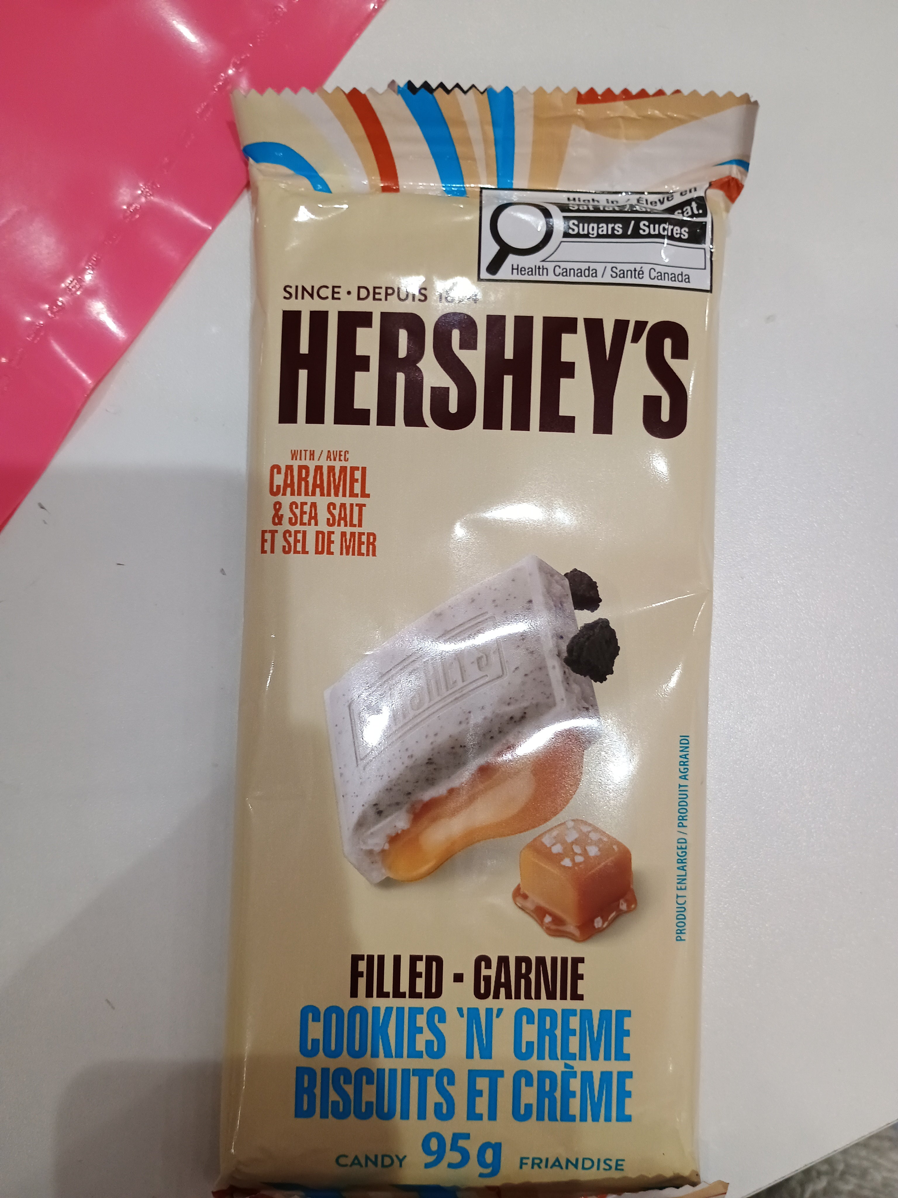 Hershey's caramel and sea salt
