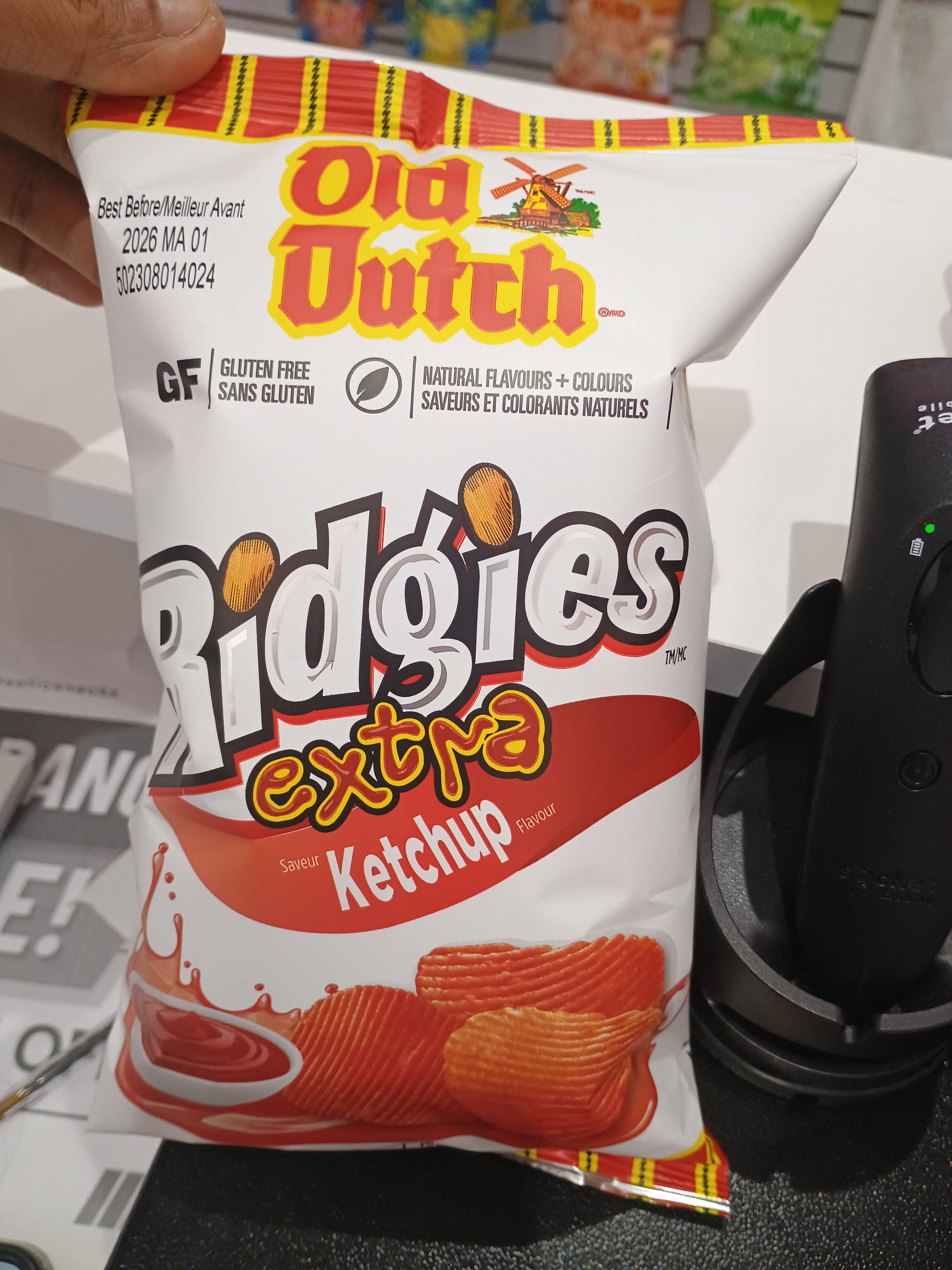 Old dutch Ridgies extra ketchup flavor