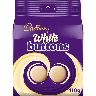 Cadbury white buttons - UK