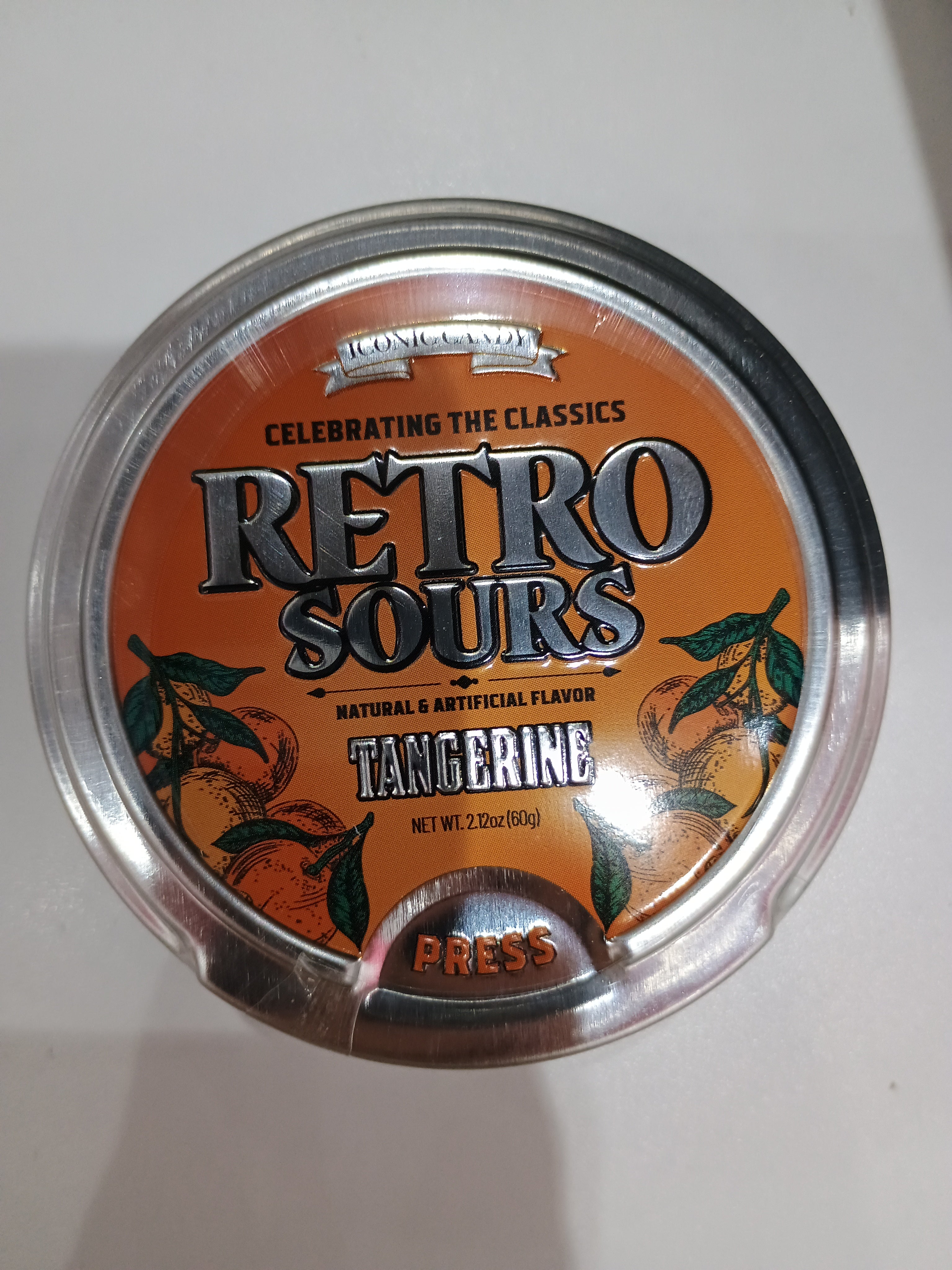 Retro sour tangerine