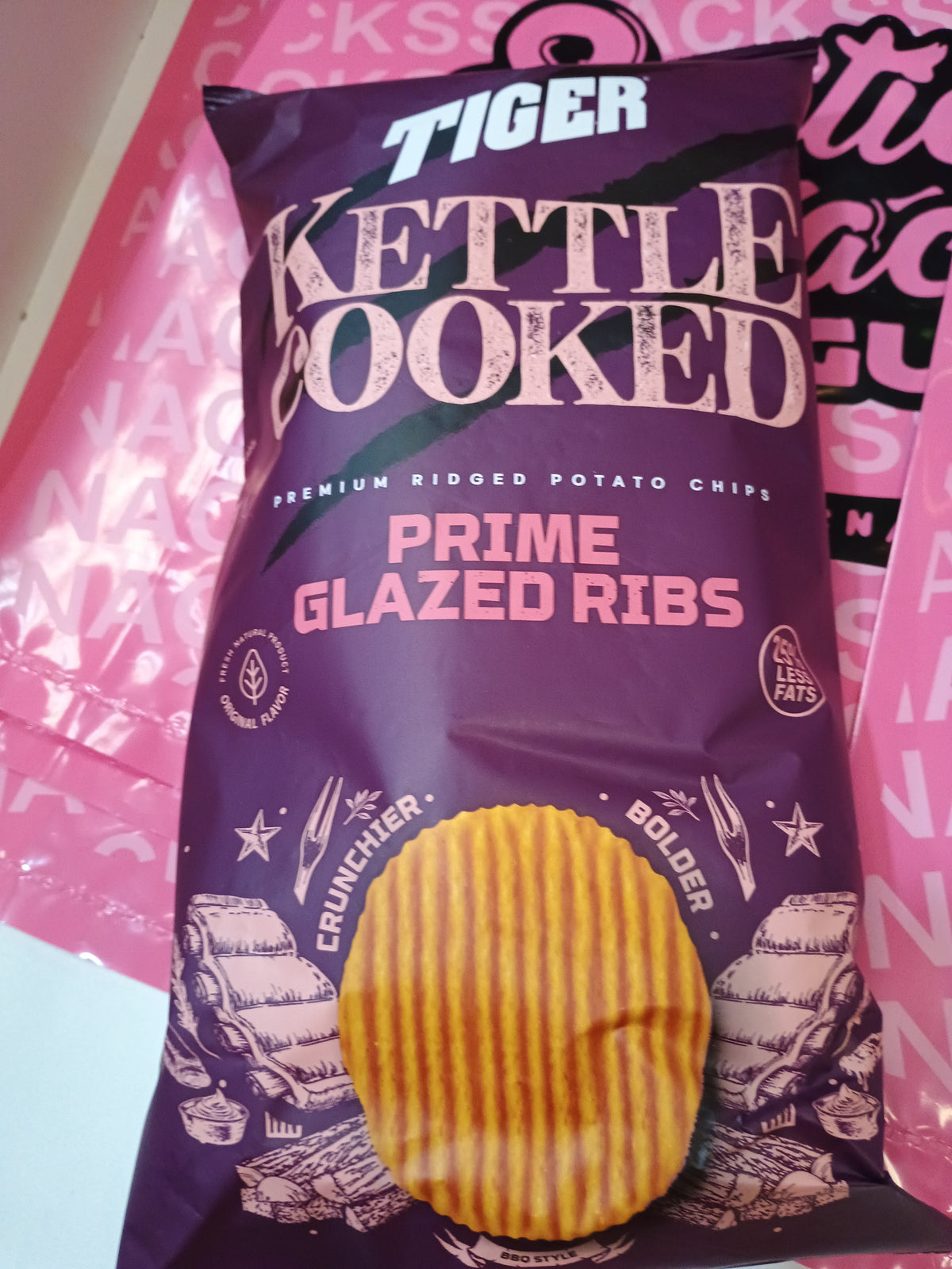 Tiger kettle cooked prime glazed ribs
